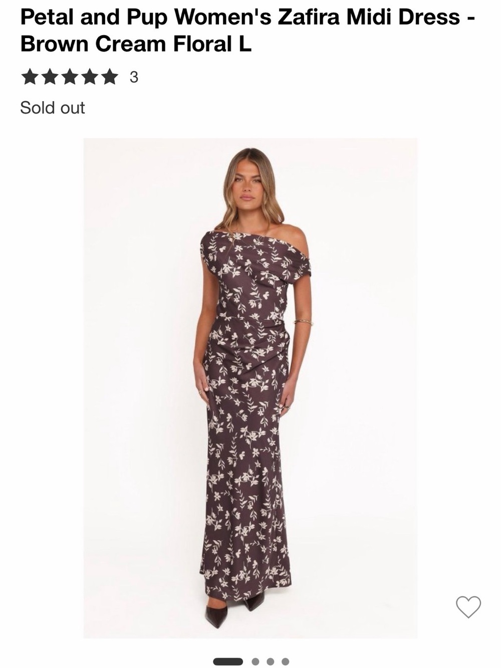 Petal and pup off shoulder Floral Maxi Dress with Cowl Neck - Picture 2 of 3
